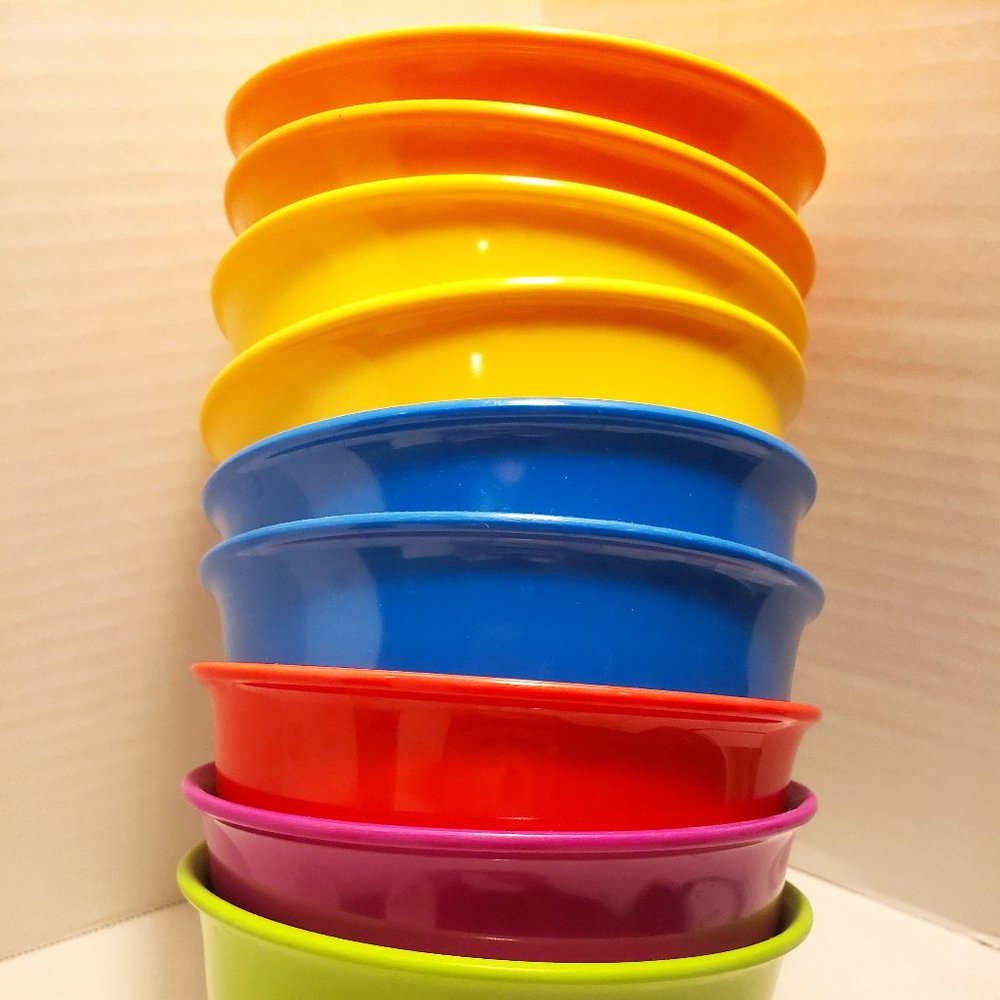 MELAMINE BOWLS CEREAL, SOUP, SALAD by CHEFS TOOLS - 3.25" X 5.75" - TRUE VINTAGE